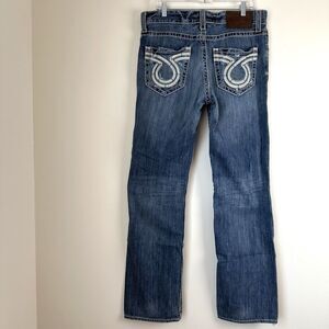 Big Star Jeans Mens 34L Pioneer Blue Boot Embroidered Jeans